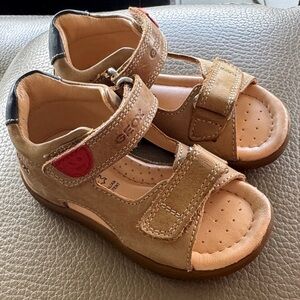 Geox Brown Kids Sandals first step